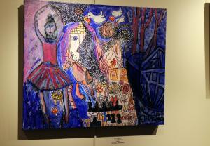 The Audition- Mixed Media by Christina Jarmolinski Winter Art Show in Ocean City, Maryland