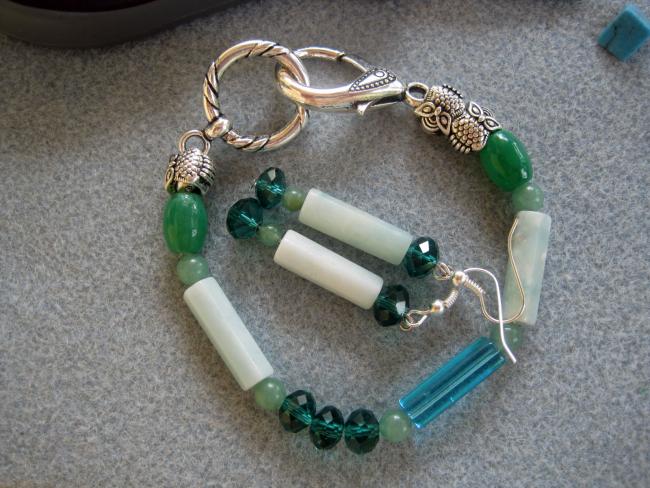 Ocean Dreams Bracelet and Earrings by Christina Jarmolinski