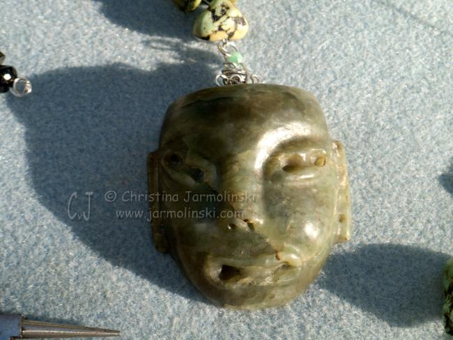 Antique Jade Buddha Chocker designed by Christina Jarmolinski