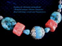  antique tibetan Bead Necklace by Christina Jarmolinski