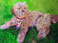 Lakshmi's Puppy Portrait by Christina Jarmolinski