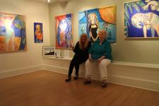 Christina and Andrea, director of the AI&G in Salisbury