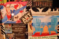 Collage on Refrigerator designed and executed by Christina Jarmolinski