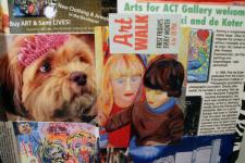 Collage on Refrigerator designed and executed by Christina Jarmolinski