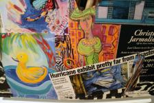 Collage on Refrigerator designed and executed by Christina Jarmolinski