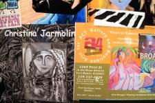 Collage on Refrigerator designed and executed by Christina Jarmolinskimolinski