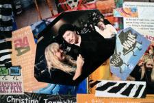 Collage on Refrigerator designed and executed by Christina Jarmolinski