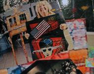 Collage on Refrigerator designed and executed by Christina Jarmolinski