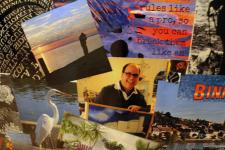 Collage on Refrigerator designed and executed by Christina Jarmolinski