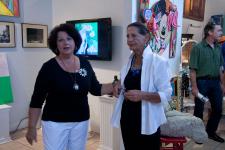 Fran of Syzygy Gallery and Gail Campbell