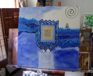 The process of The Little Cottage by the Sea