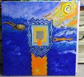 The process of The Little Cottage by the Sea