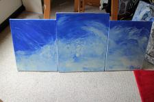 Ocean Movement-Triptych by Christina Jarmolinski