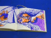 Self-portrait - excerpts out of Sketchbook by Christina Jarmolinski