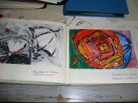 Umbrella in B/W and color -  excerpts out of Sketchbook by Christina Jarmolinskiki