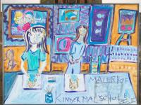 A painting for promotion of my art school - The Malerhof
