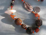 Tibetan Bone Necklace designed by Christina Jarmolinski