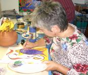 art class with Christina Jarmolinski in the Malerhof