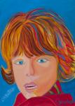 Pop Art Portrait of my Son by Christina Jarmolinski