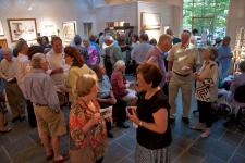 Great crowd of interested viewers and collectors of art in Rehoboth, De.