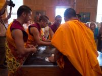 Closing and Dispersal Ceremony of Sand Mandala Amitayus