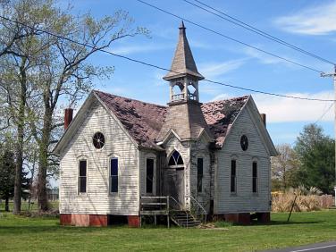 Abandoned Church on Deal Island, Maryland  photo by Christina Jarmolinski